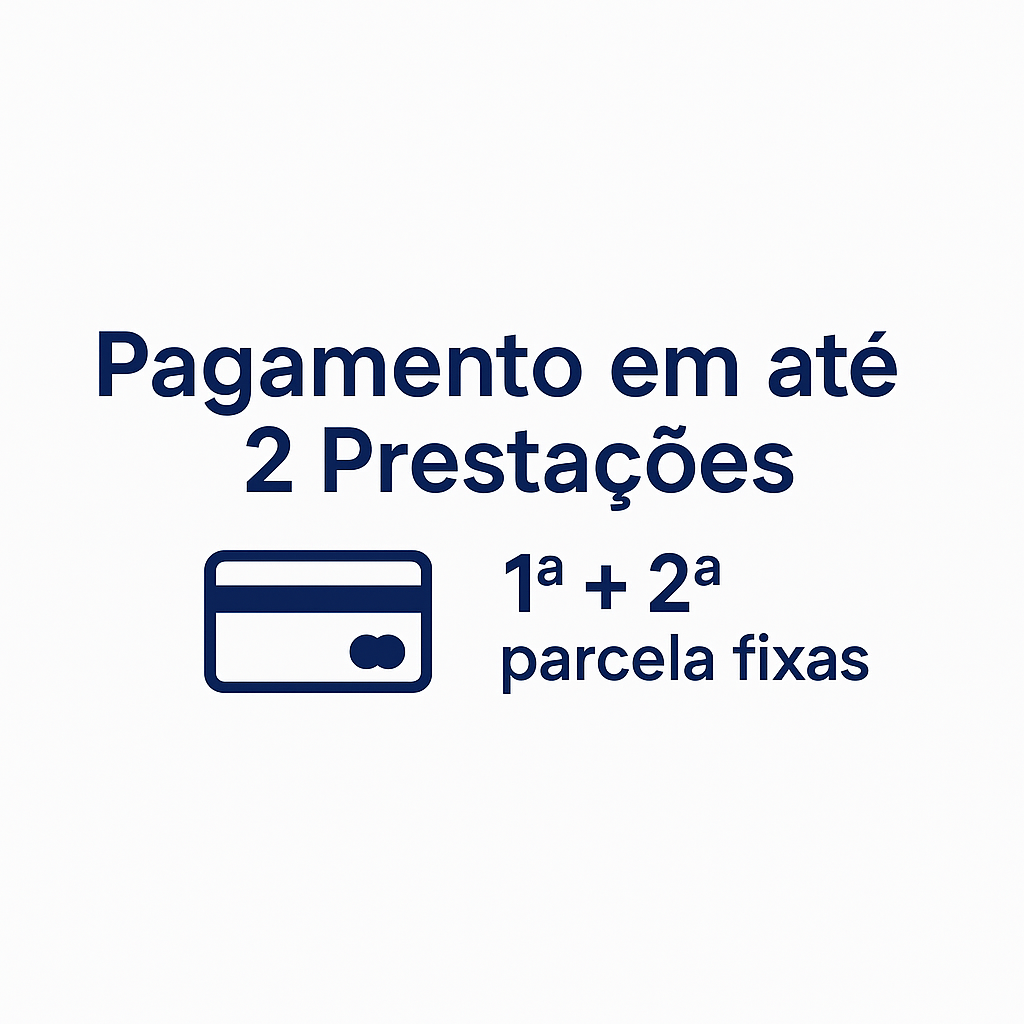Pagamento em Até 2 Prestações